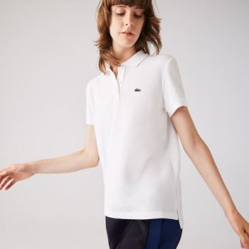 Lacoste Classic Fit Soft Cotton Petit Piqué Polo - Polo Dámské Bílé | CZ-cacfKl